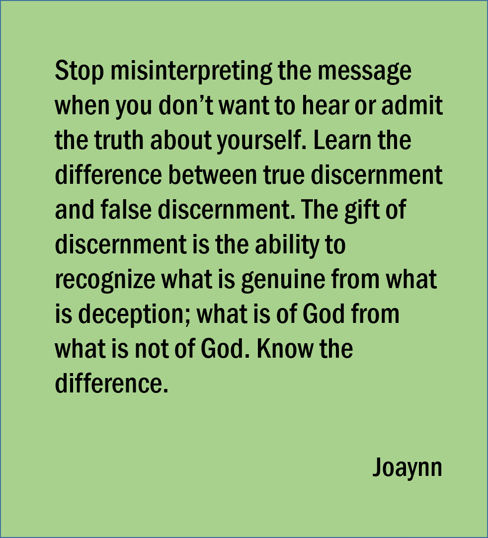 True Discernment Joaynn